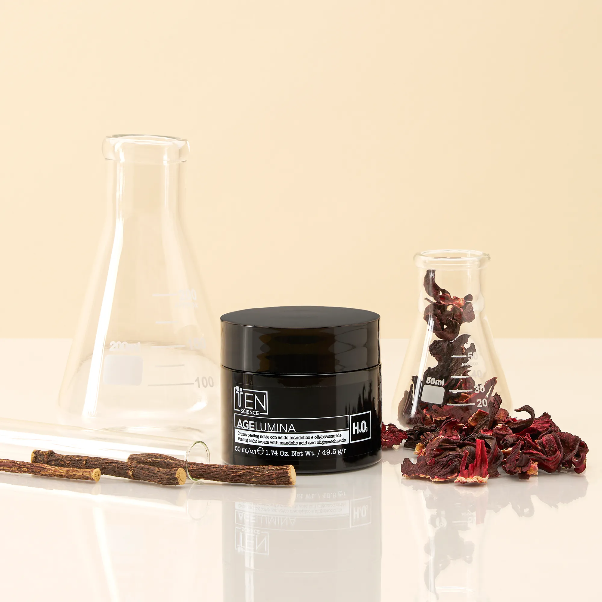 Crema peeling da notte con acido mandelico e oligosaccaridi