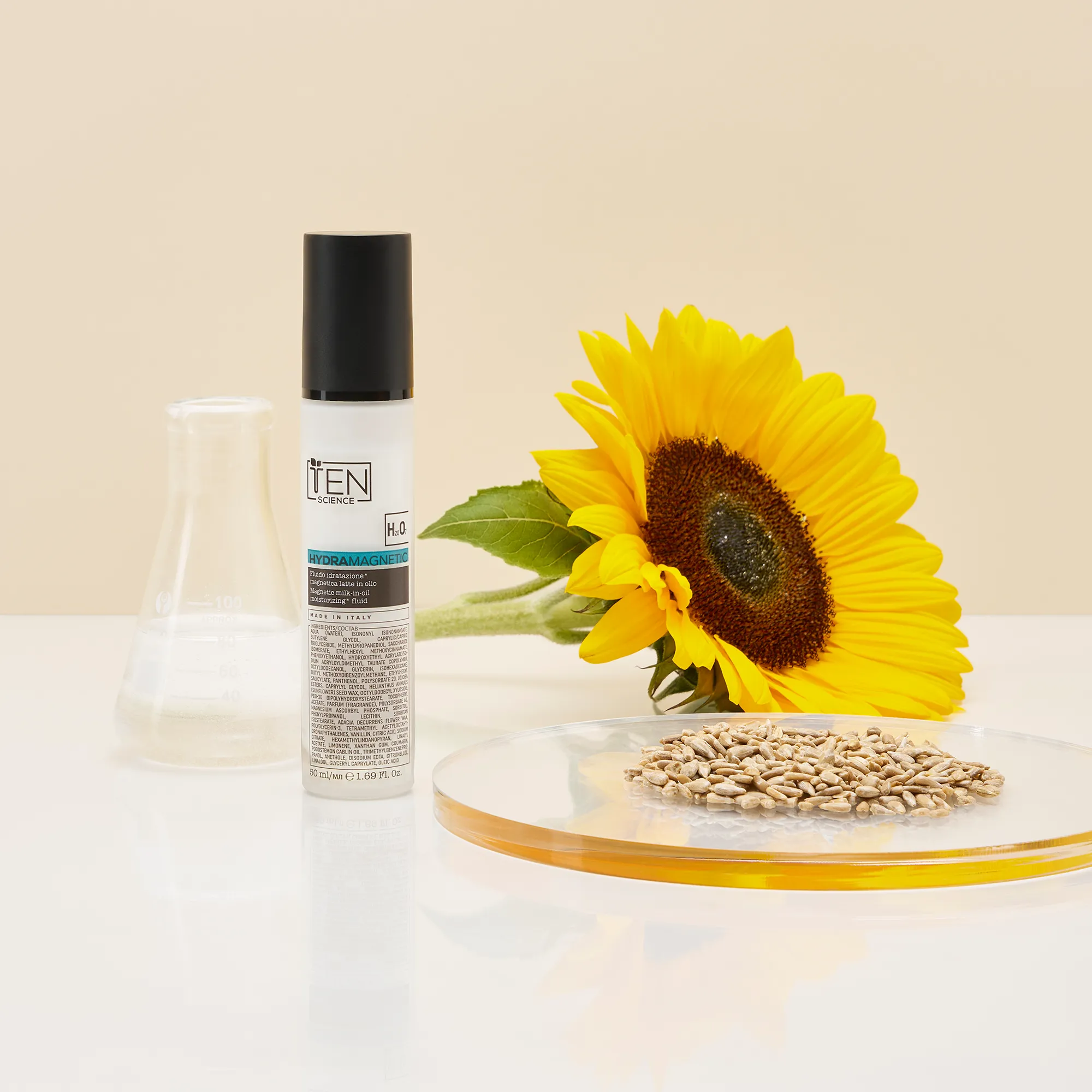 Liquido idratante magnetico* per latte in olio