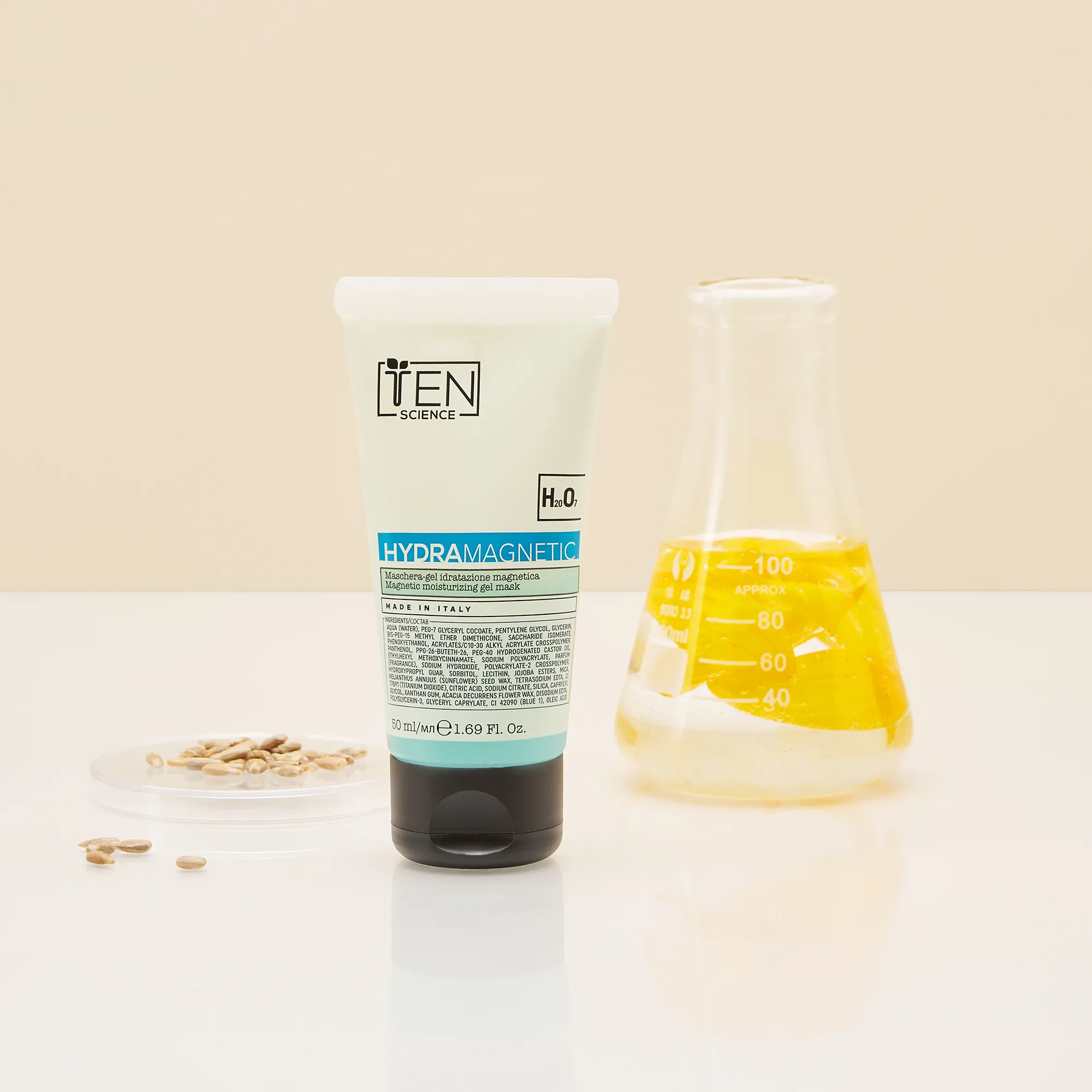 Ten scrub maschera in gel idratante magnetica