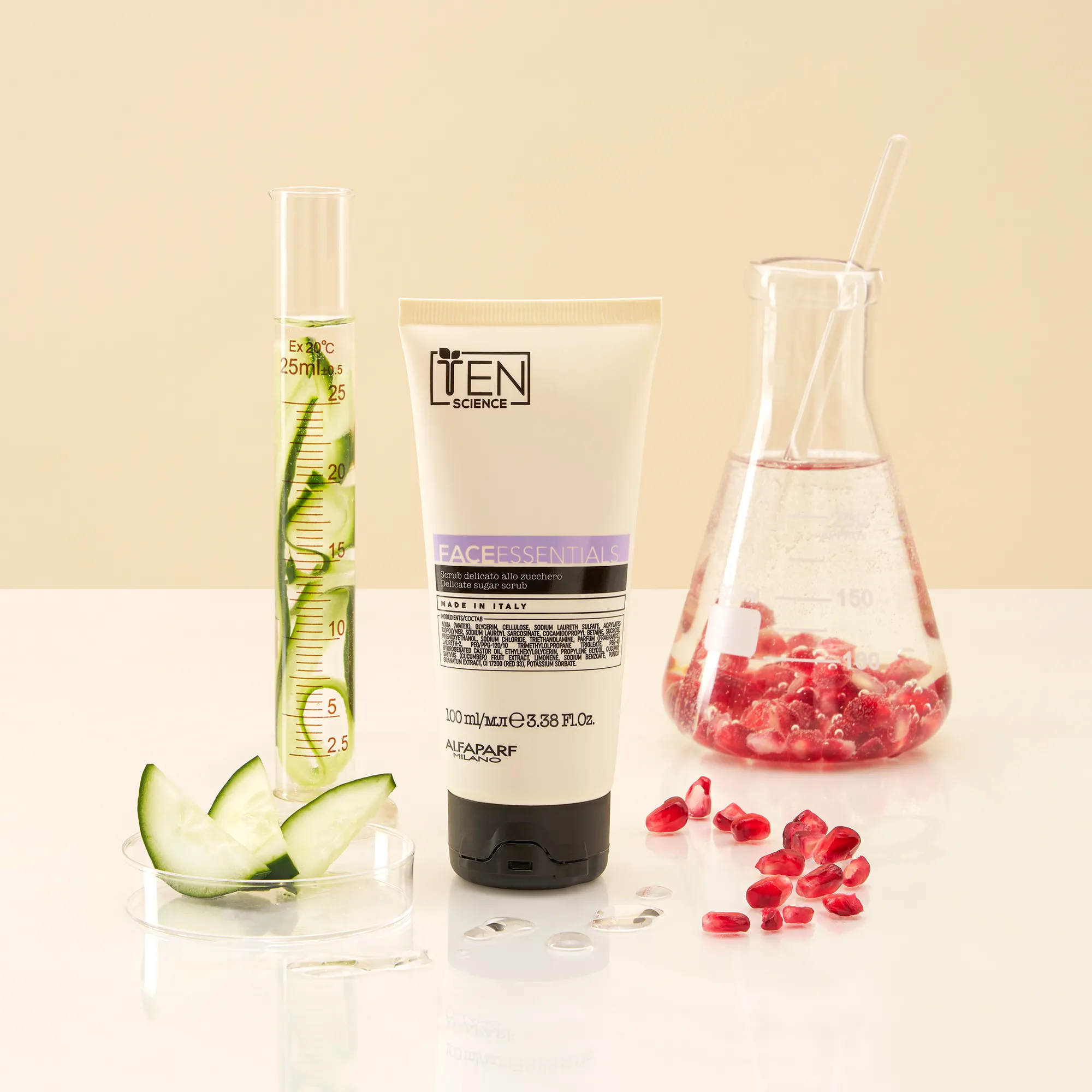 Ten scrub delicato allo zucchero